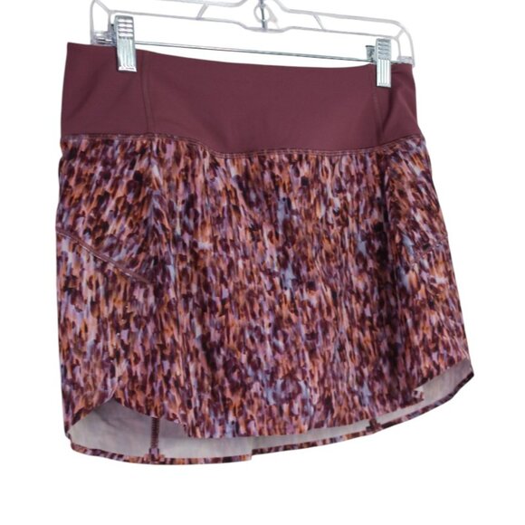 Athleta Run With It Patterned Pink Purple Skort Size Small - Picture 2 of 7
